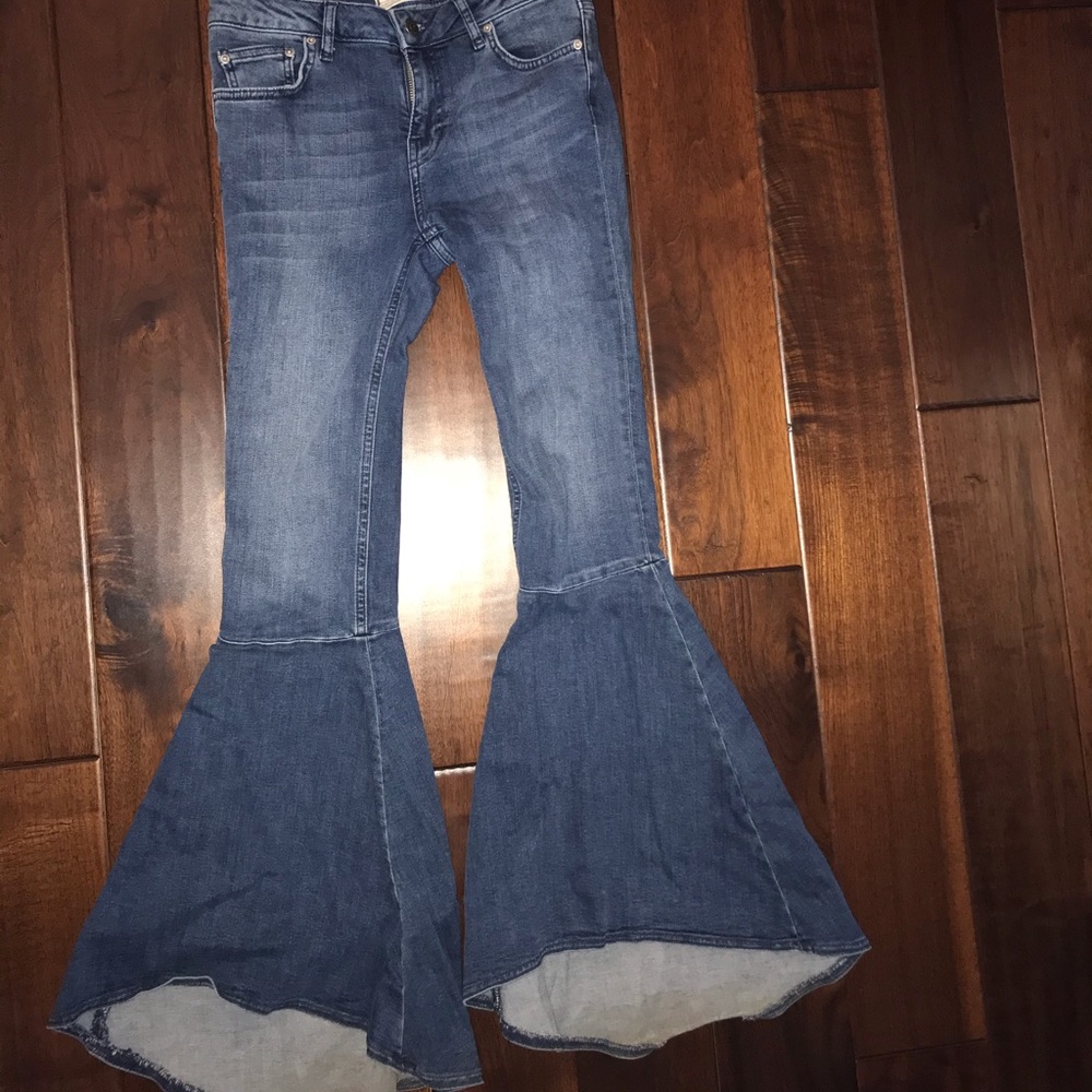 Free People Bell-Bottom Jeans